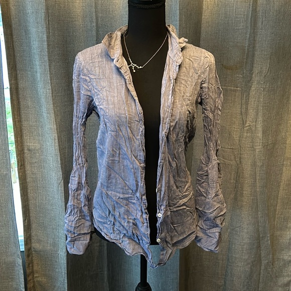 Blue J. Crew Button Up - Picture 1 of 4